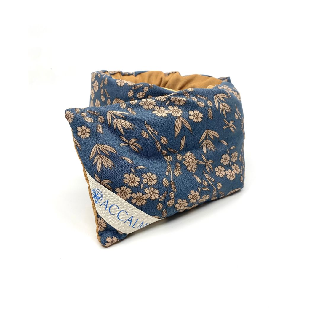 cervicale graines de lin bleu caméléon